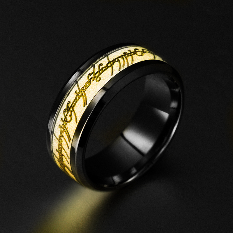 Title 2, Fashion Stainless Steel Luminous Ring Illuminat...