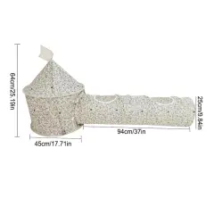 Cat Play Tunnel Folding Interactive Bunny Tent Tunnel Foldable Cat Tent Tubes Portable Indoor Outdoor Kennel Cat Tunnel Tube Toy - White - View 1