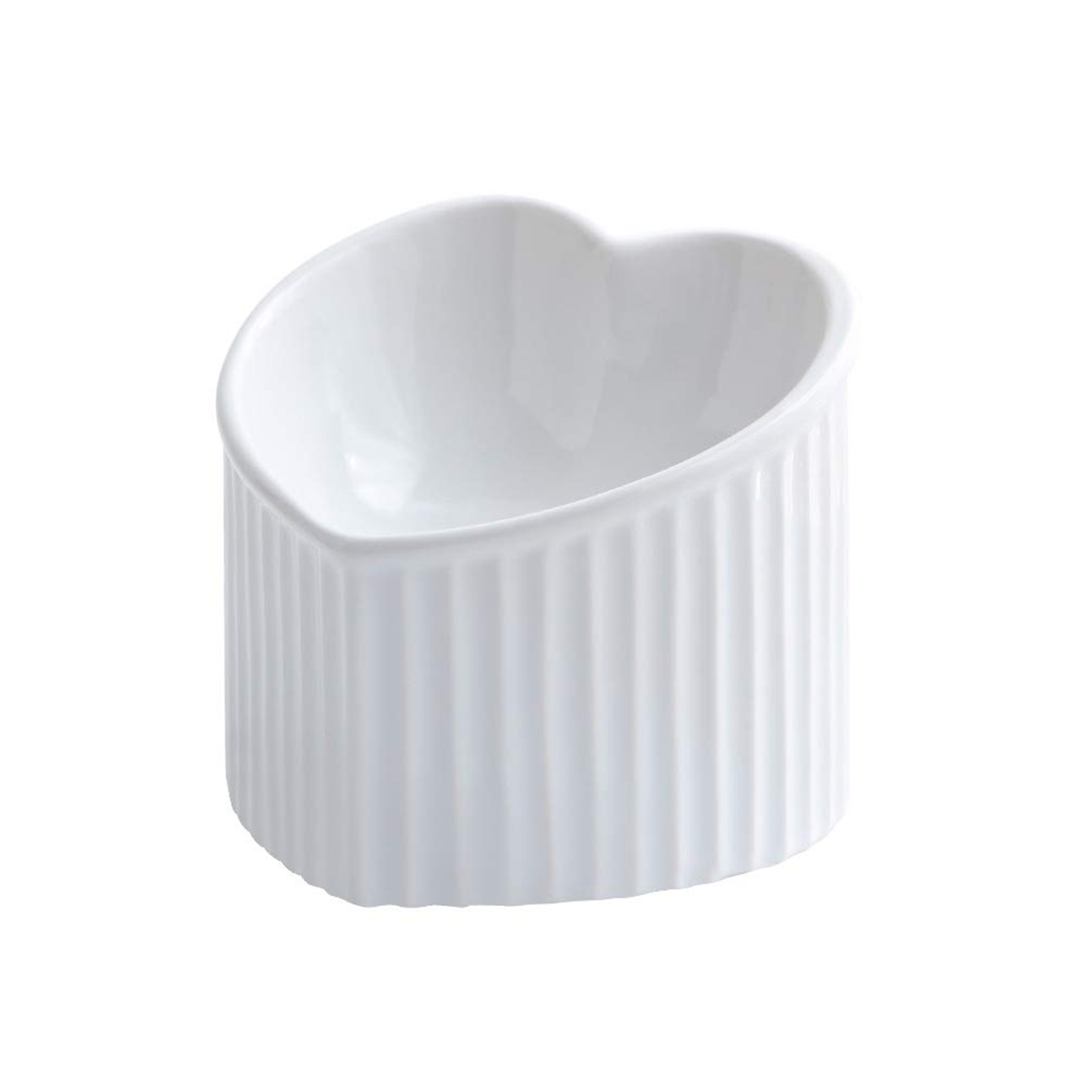 Ceramic Raised Cat Bowls, Tilted Elevated Food Or Water Bowls, Stress Free, Backflow Prevention, Dishwasher And Microwave Safe, Lead & Cadmium Free 8