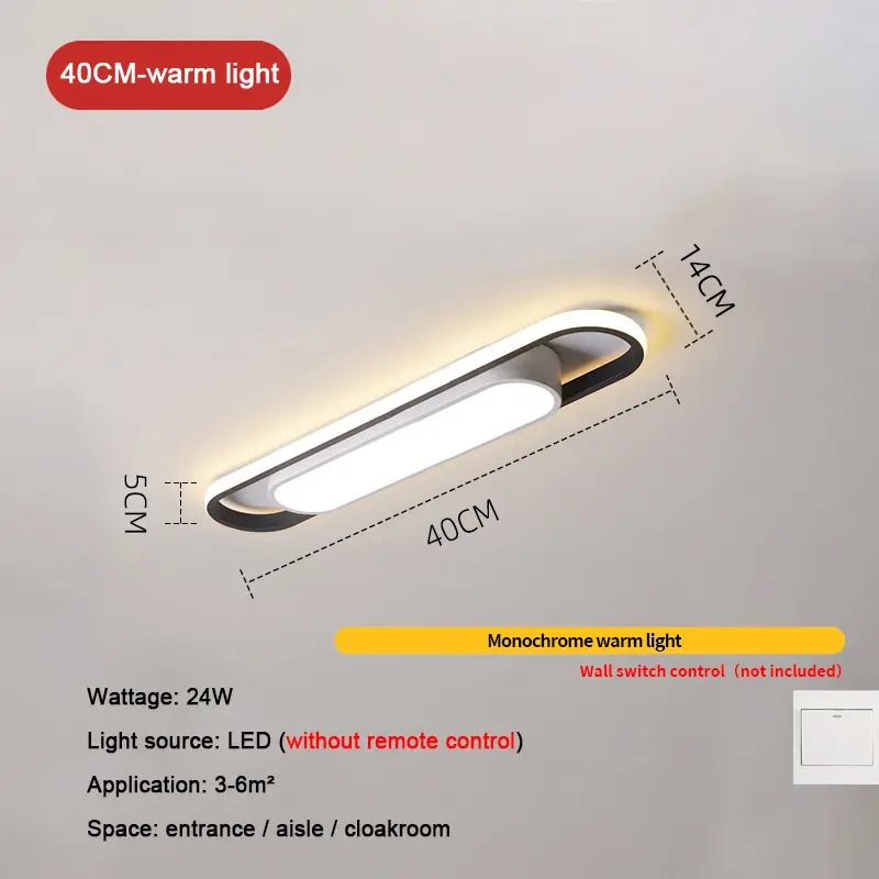 Rectangular Simple Modern LED Ceiling Lamp