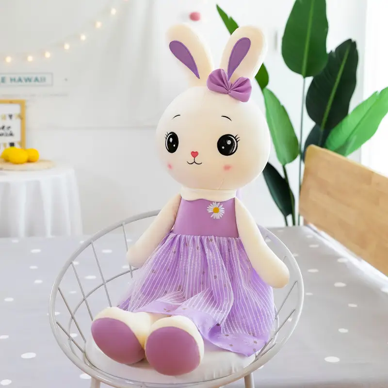 Cute Cloth Doll Princess Rabbit Plush Toy Pillow