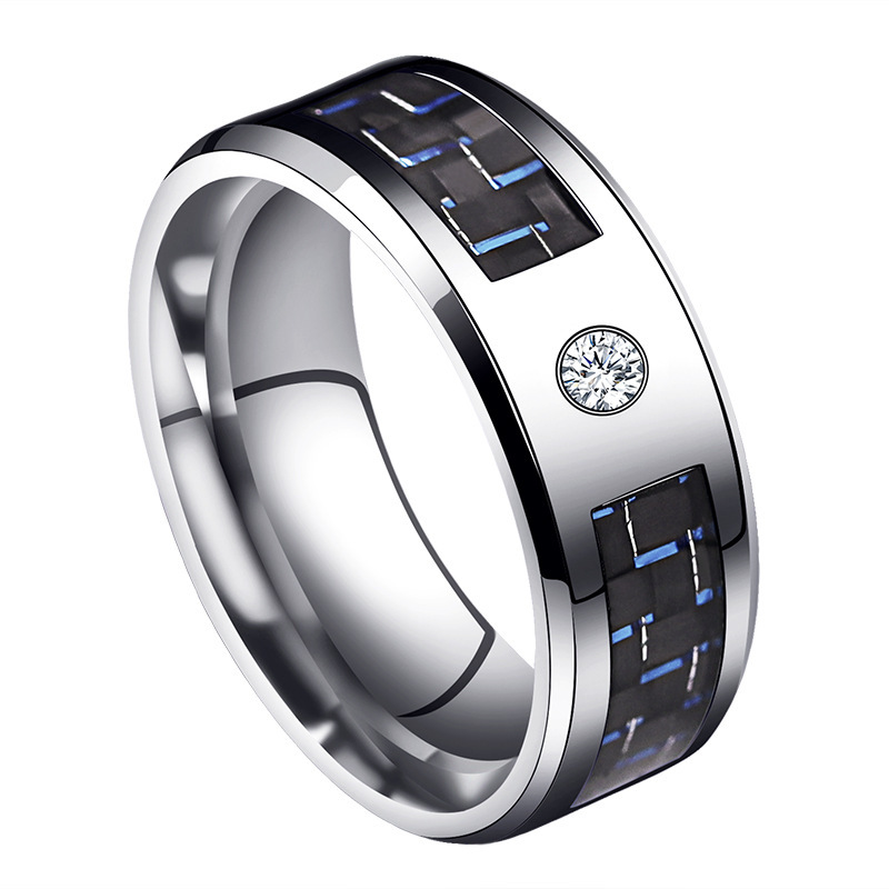 New Titanium Steel Carbon Fiber Ring