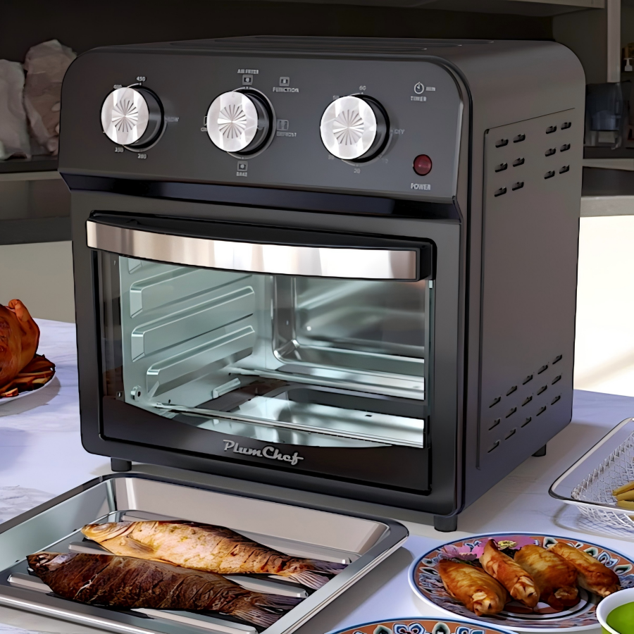 12.5 Qt Air Fryer With Advanced Multi-Function Cooking Grill, Air Fry, Defrost, Bake, Presets For French Fries, Pizza, Chicken, Fish, And Toast, Dual Knob Control, Amazon Resale Prohibited — foto 8