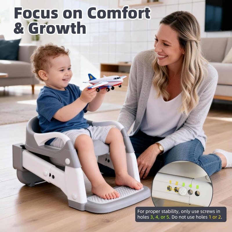 Potty Training Toddler Toilet Seat Adjustable 2 In 1 With Ladder