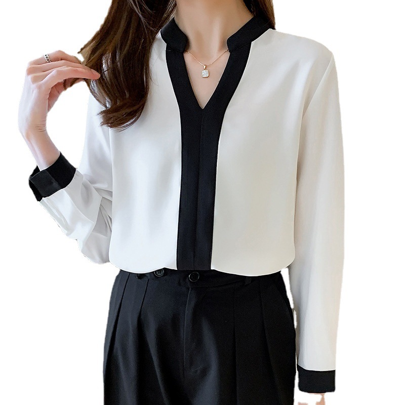Design Sense Niche Light Familiar Blouse All-match Long-sleeved Shirt