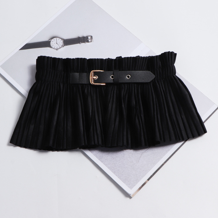 Title 2, Ultra-wide Skirt Belt With Elastic Waistband Co...