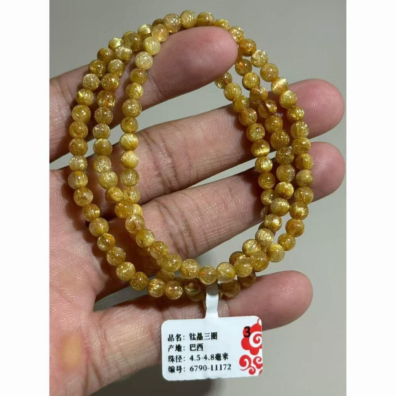 Natural Citrine Faceted Rondelle Beads Bracelet Round Beaded Chain Wealth Energy Jewelry For Women