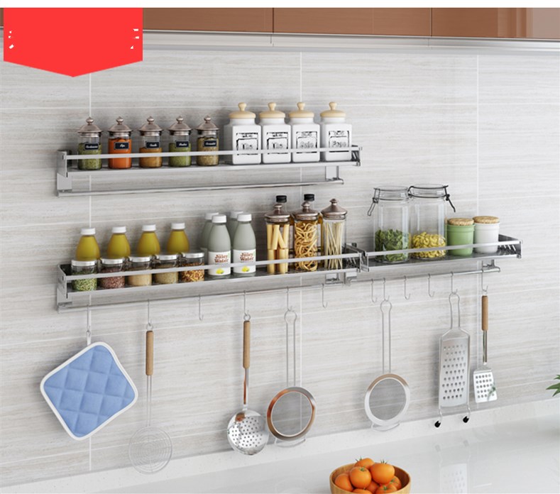 Title 5, Wall-mounted spice storage rack on the wall spi...