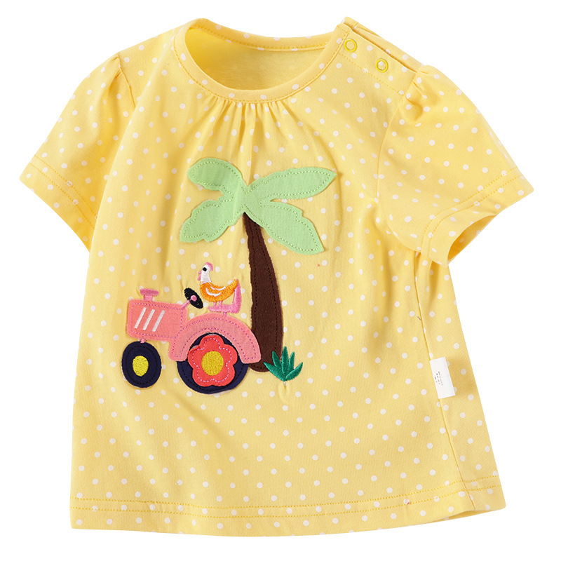 Title 9, Baby-T-Shirt mit Cartoon-Muster und Naht, kurzä...