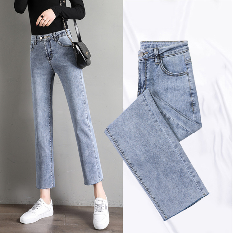 Title 7, Jeans Pantaloni a sigaretta casual a gamba drit...