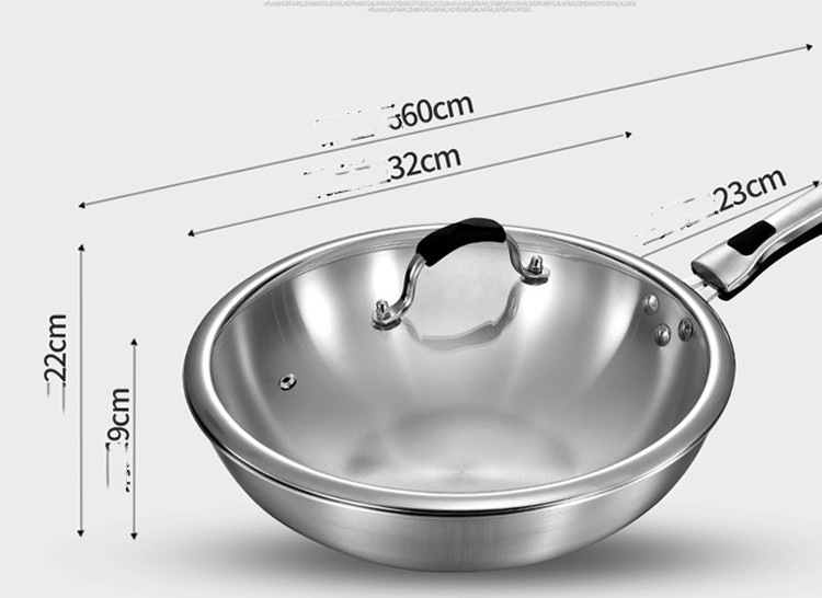 Title 7, Stainless Steel Household Uncoated Frying Pan