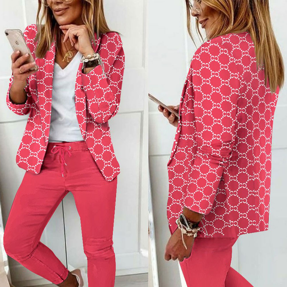 Women's Fashion Casual Print Long Sleeve Cardigan