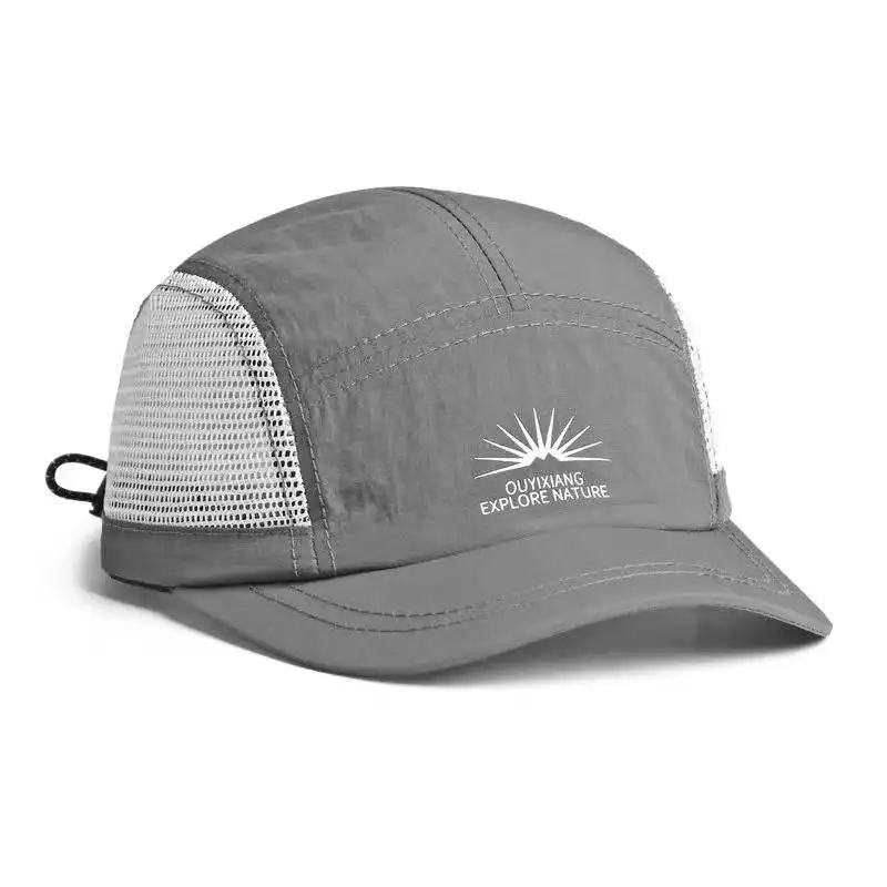 Men's And Women's Identical Adjustable Drawstring Design, Quick-drying And Anti-wrinkle Material. Two Sides Have Mesh Panels. Baseball Cap For Outdoor Wear.