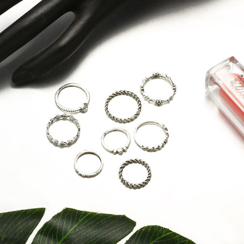 Diamond Twist Ring Set
