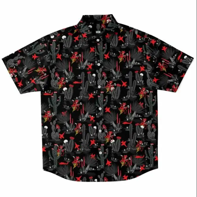 3D Digital Printing Personality Pattern Casual Summer Short Sleeve Shirt