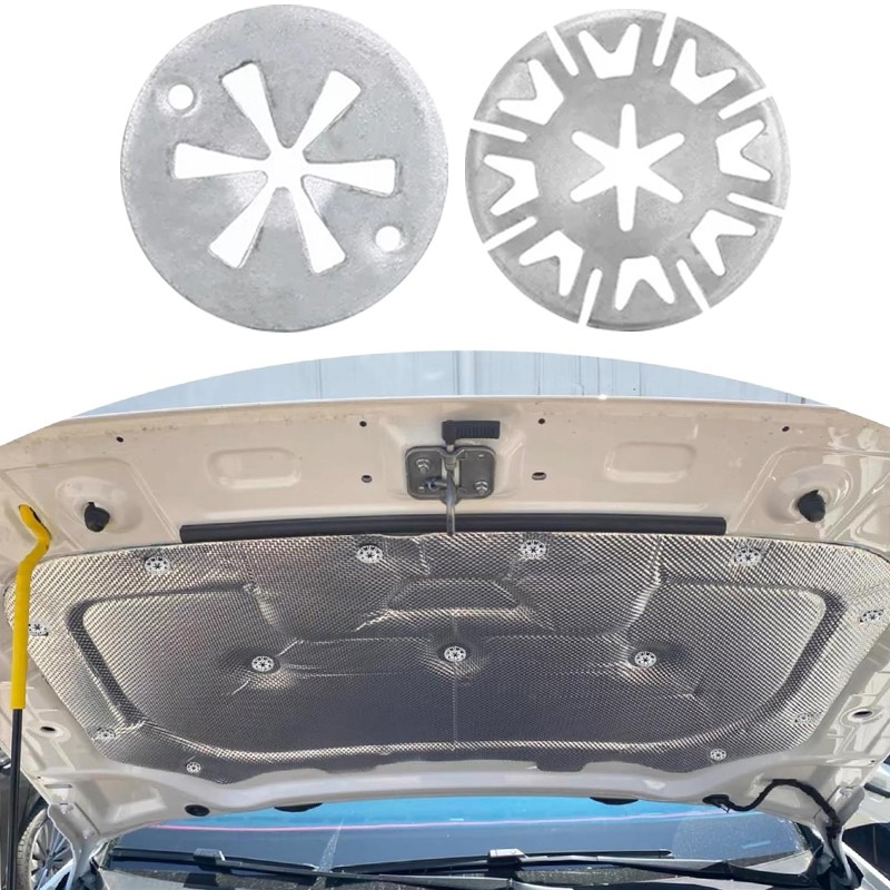 120 Pack Heat Shield Clips Car Exhaust Metal Locking Star Washers Fixing Auto HS — image 8
