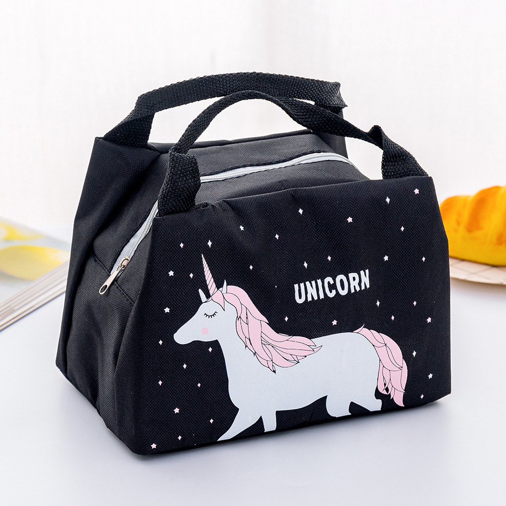 Title 2, Cartoon Cute Student Insulation Bag Lunch Bag S...