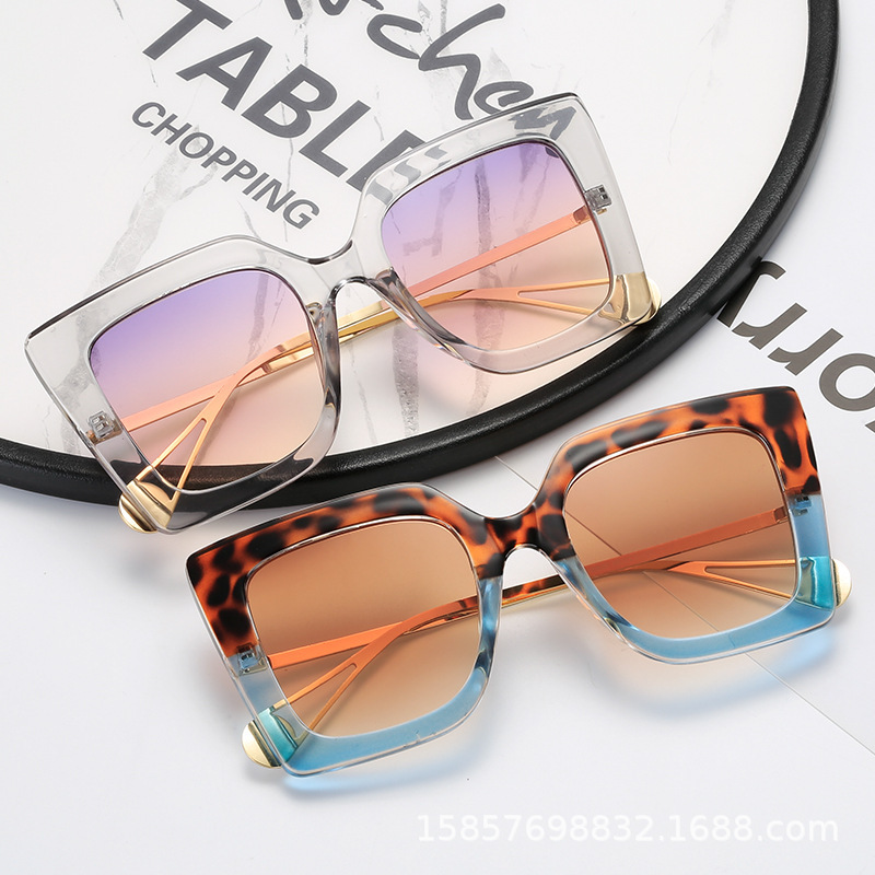 Title 7, European style square frame sunglasses