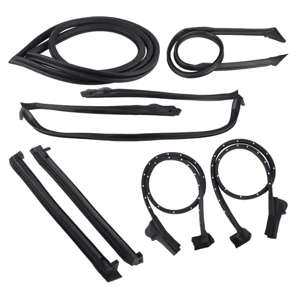 Full Weatherstrips Front Windshield Weatherstrip Fit For Chevrolet Corvette Base Coupe 2-Door 5.7L 350Cu. In. V8 GAS OHV 1996 9096GGW,8489GGW