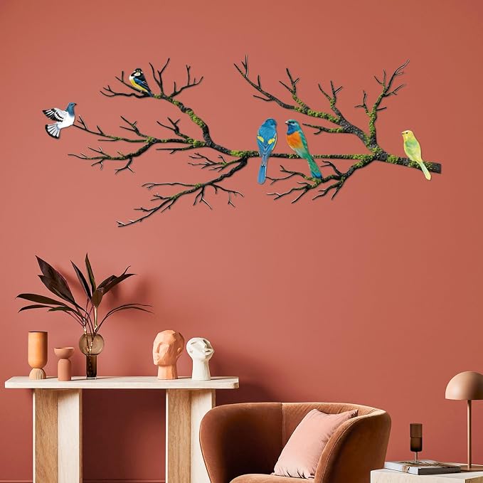 Metal Birds on Branch Wall Art, picture 4 of 4