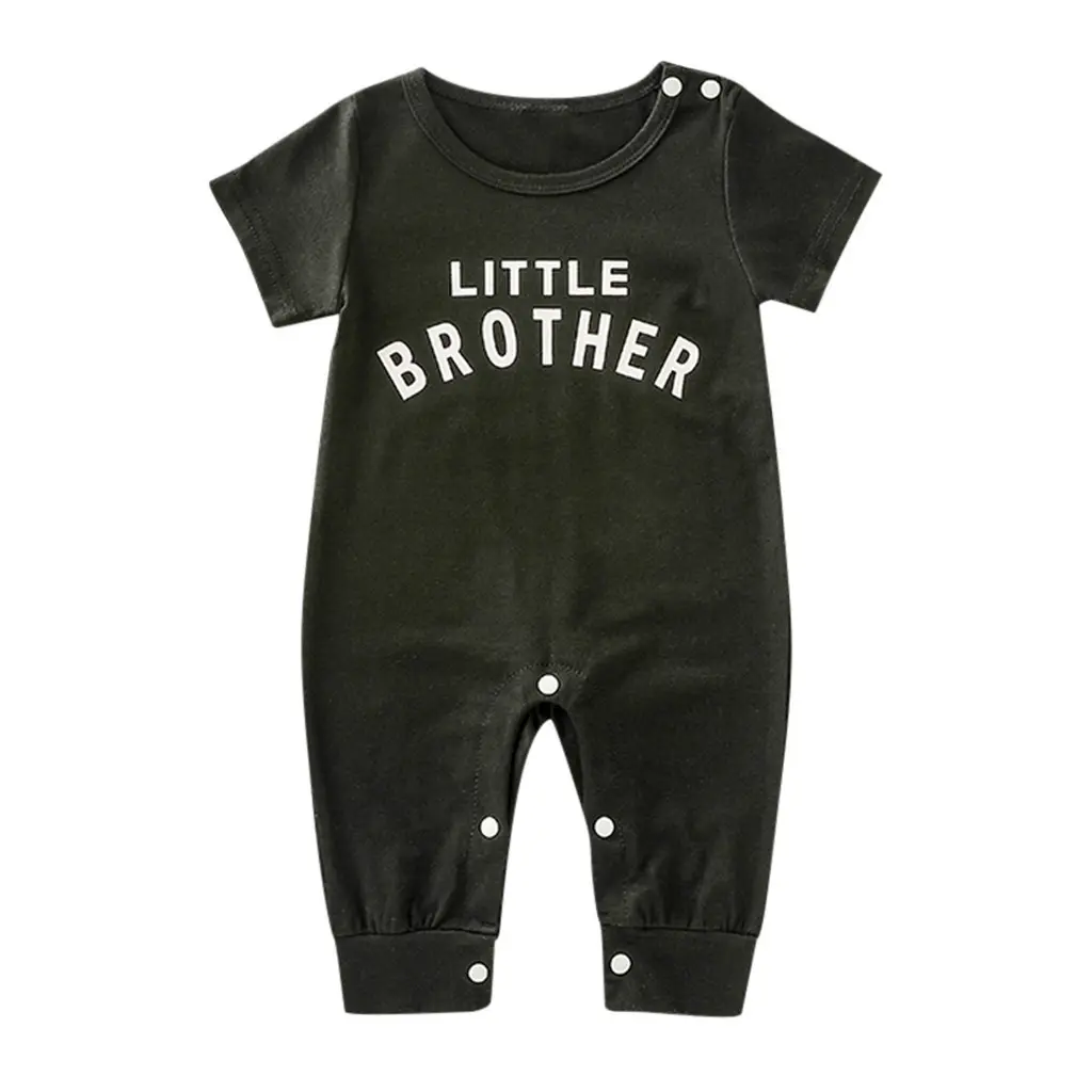 Male Alphabet Long Sleeved Romper Newborn Baby
