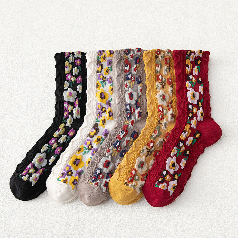 Title 8, Autumn and winter new mid-tube socks