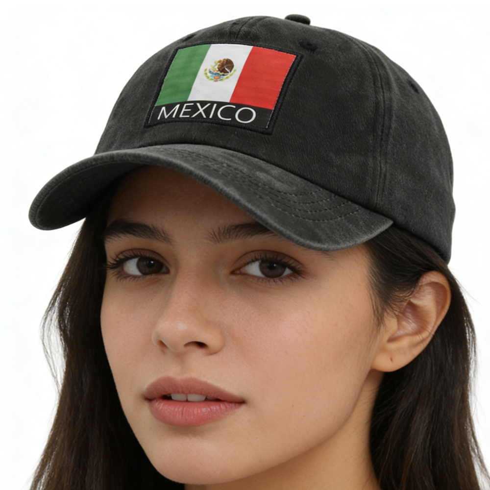 2pcs Mexico Hats For Women Men,Mexican Flag Baseball Cap, Fathers Day Patriotic Christmas Birthday Gifts For Dad Mom Papa Mama Grandpa Husband Wife - Image 1
