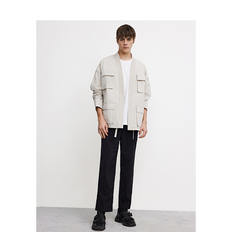 Trendy Japanese Tooling Pocket Loose Thin Jacket