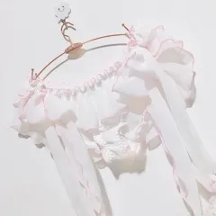 Underpants Sexy Innocent Soft Girl Chiffon Micro-transparent Ruffle Skirt Side Tie Bow Fat Times - Style E - View 1