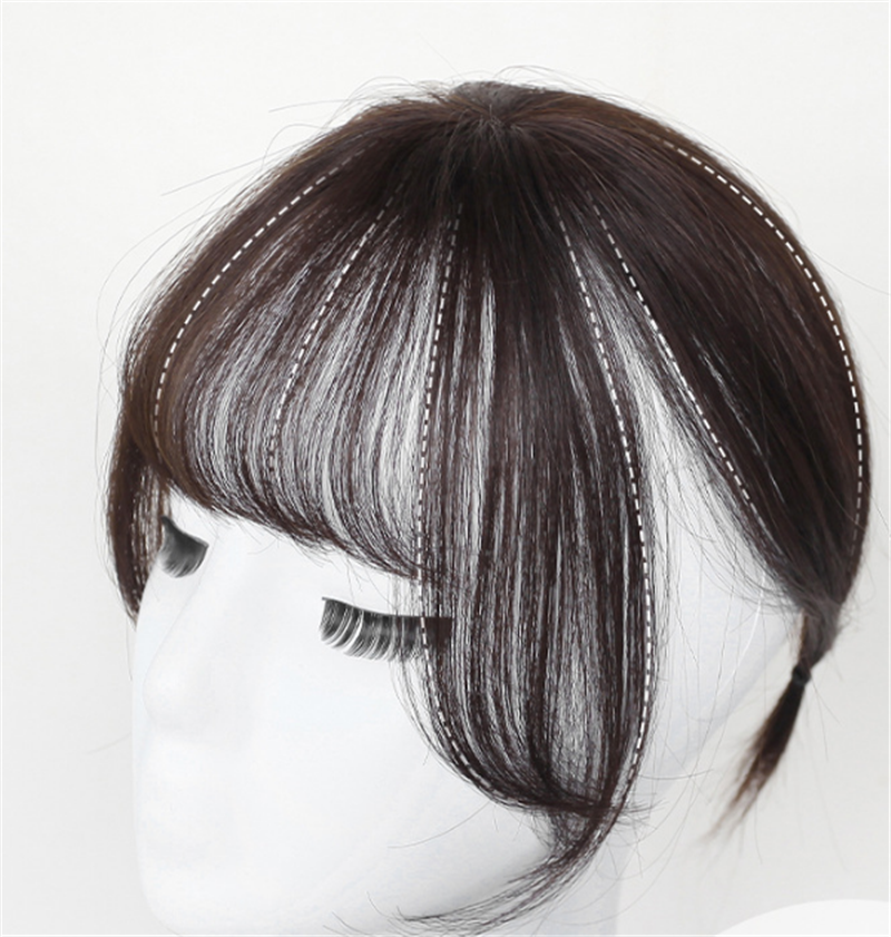 Real Hair Wig Mechanism 3D Air Bangs Wig — foto 3