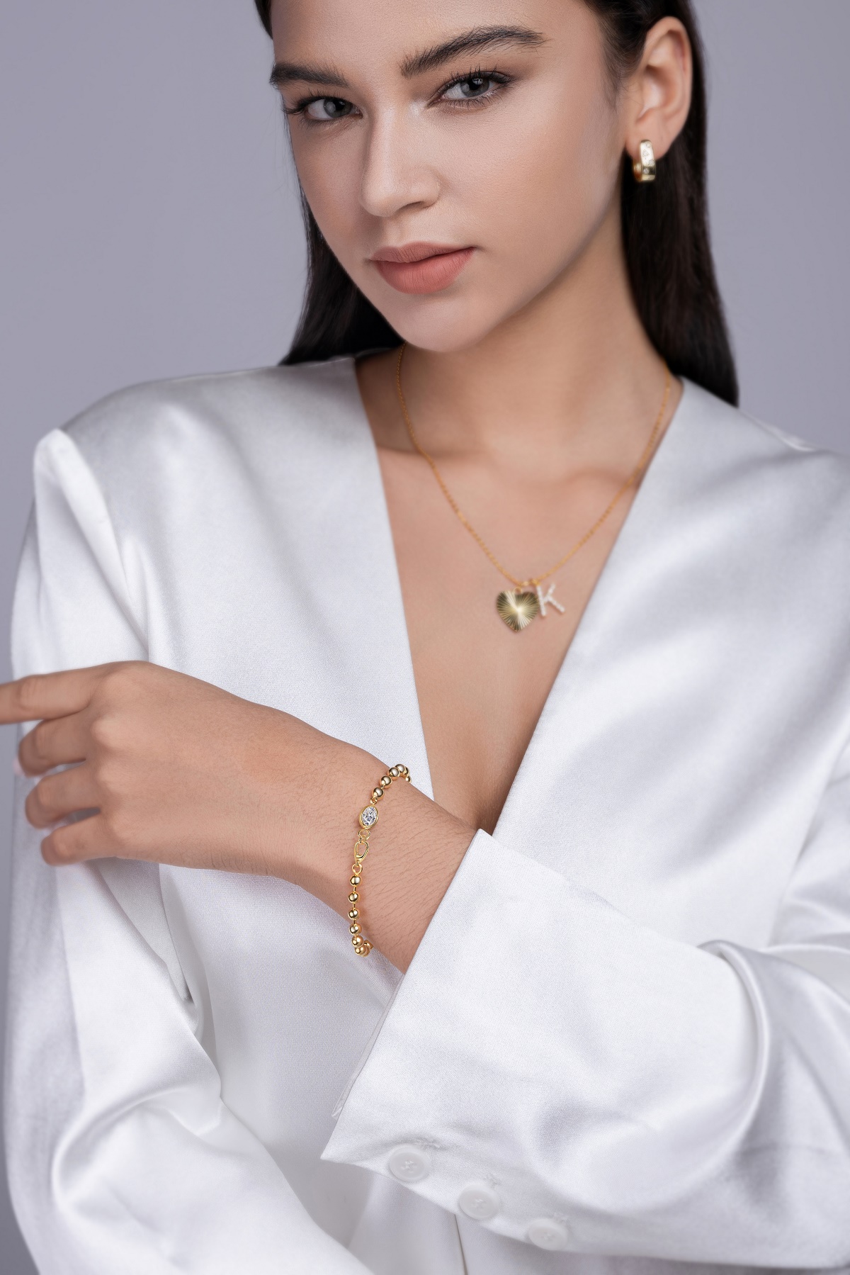 Set With Top-quality Moissanite, This Luxurious And Fashionable Light Luxury Trend Jewelry Silver Bracelet Is S925 Silver-plated With Gold - Jewelry & Watches