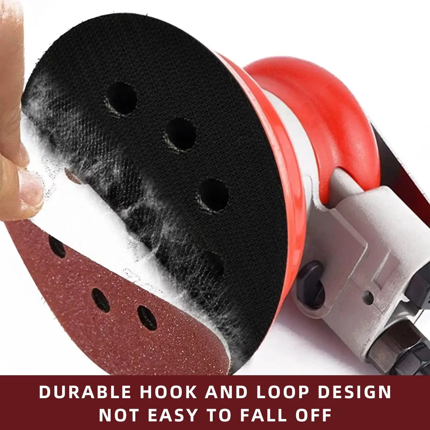 125X 125mm- 5 Sanding Discs 40 60 80 120 240 Mixed Grit Orbital Sander 8 Holes