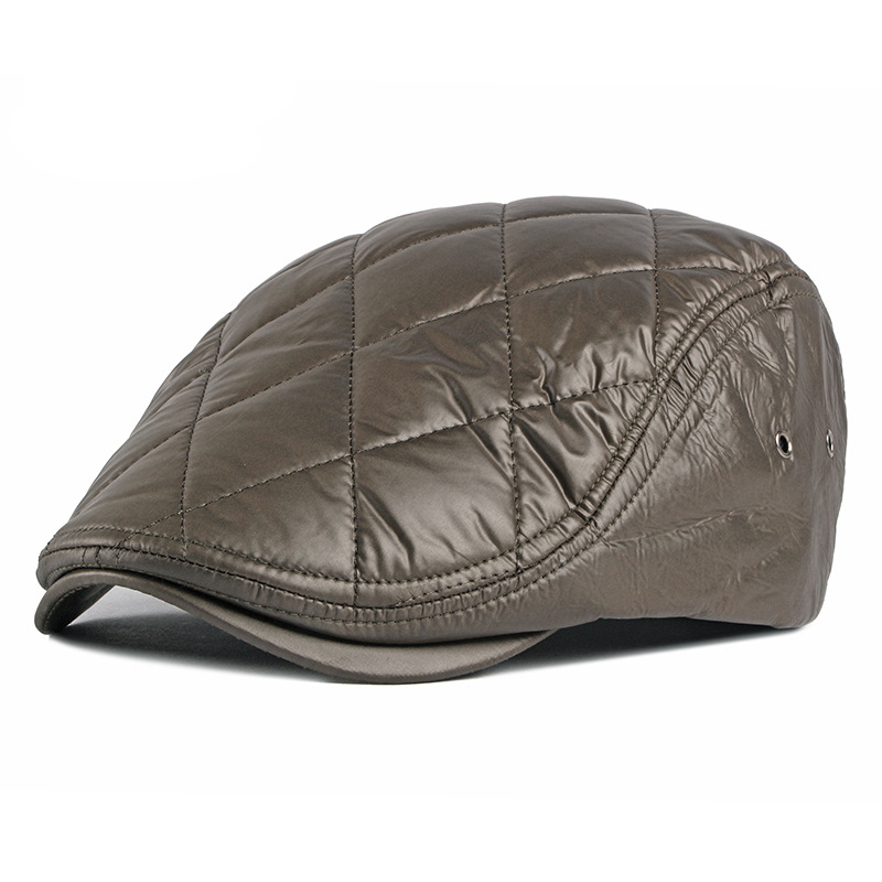 Outdoor Leisure Cotton Hat Plus Velvet Thick British Retro Beret