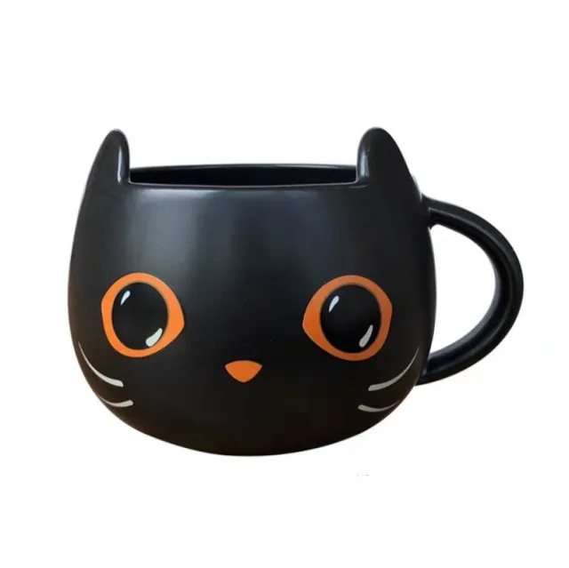 Pumpkin Covered Spoon Couple Gift Mug Black - Shop at LoveMi