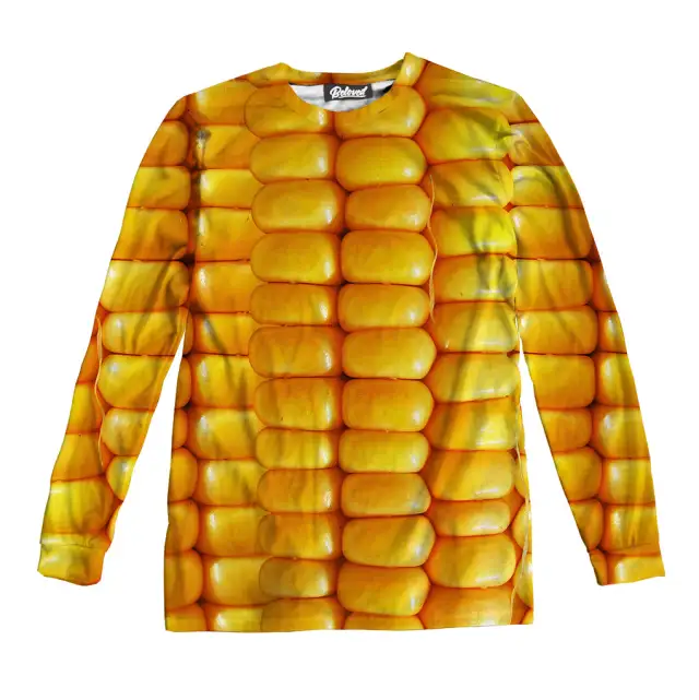 3D Geometric Pattern Printed Casual Oversize Round Neck Sweater - Shop at LoveMi
