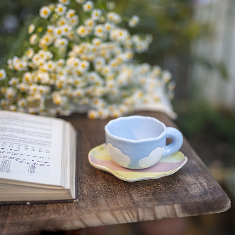 Blue Clouds Coffee Cup