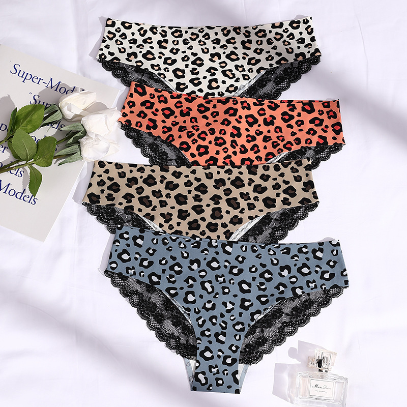 Title 5, Ladies Lace Leopard Print Underwear Without Trace