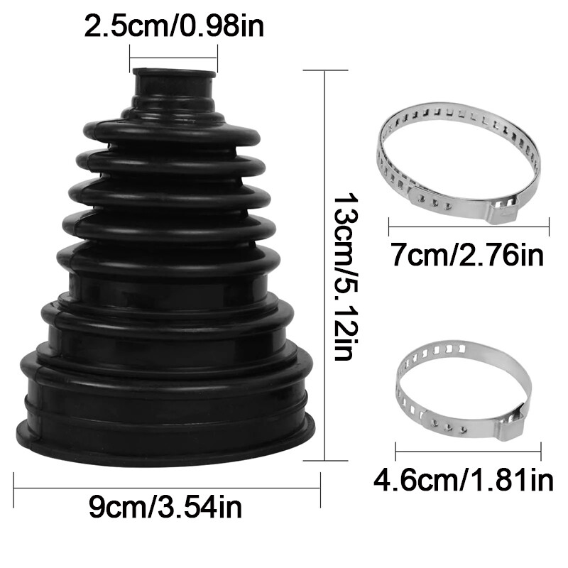 6pcs Boot Kit Stretchy Universal Fit Drive Shaft Gator Joint Boot Stretch