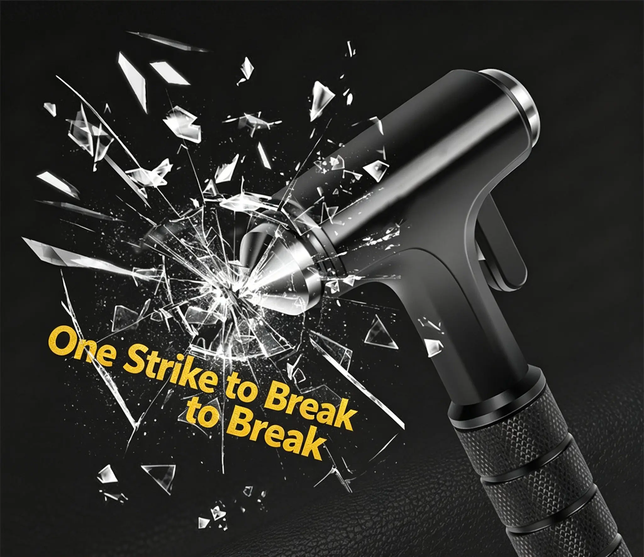 Aluminum Alloy Multifunctional Car Safety Hammer, Vehicle