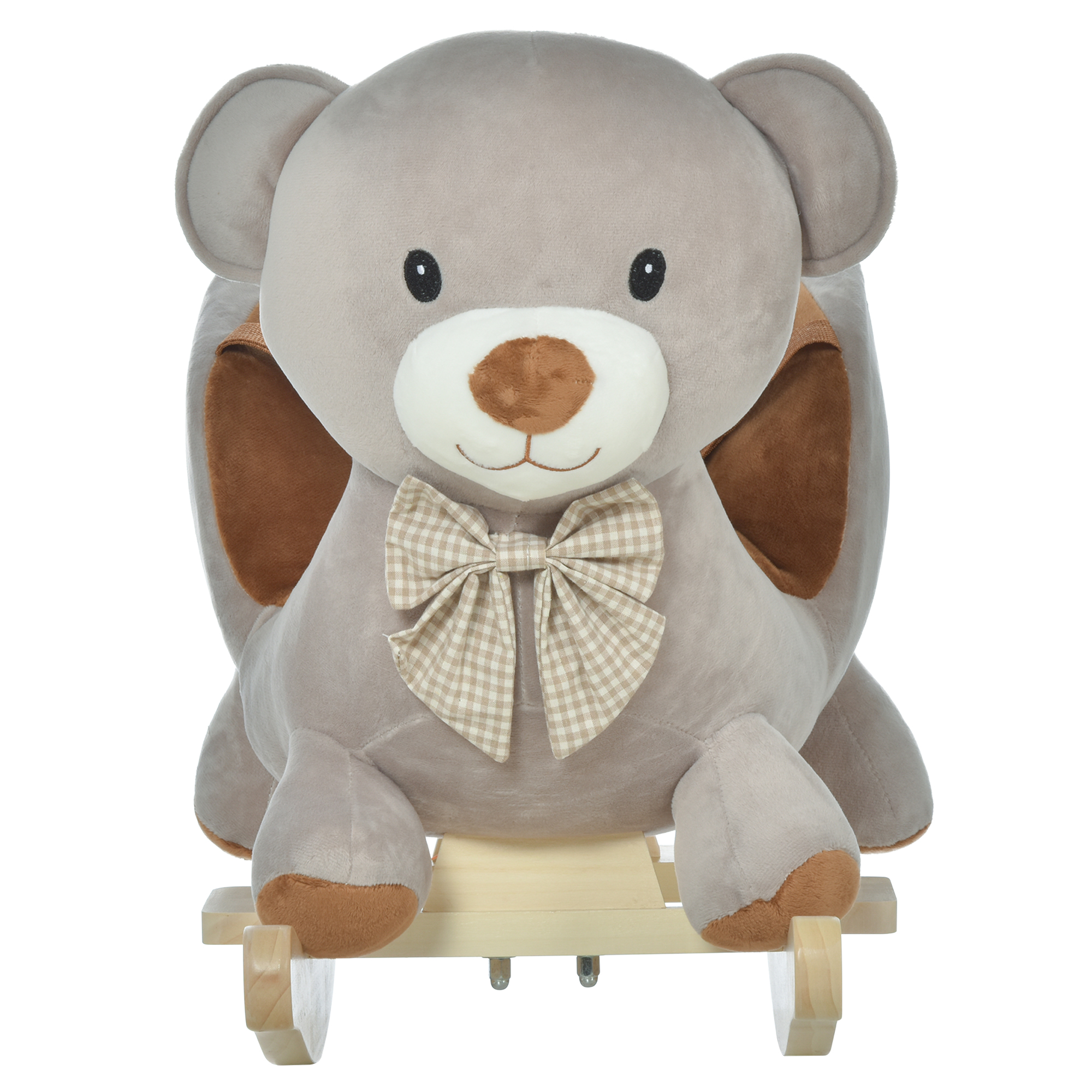 Children's Rocking Horse, Plush Donkey Shaped Riding Chair, With Sound Effects — image 5