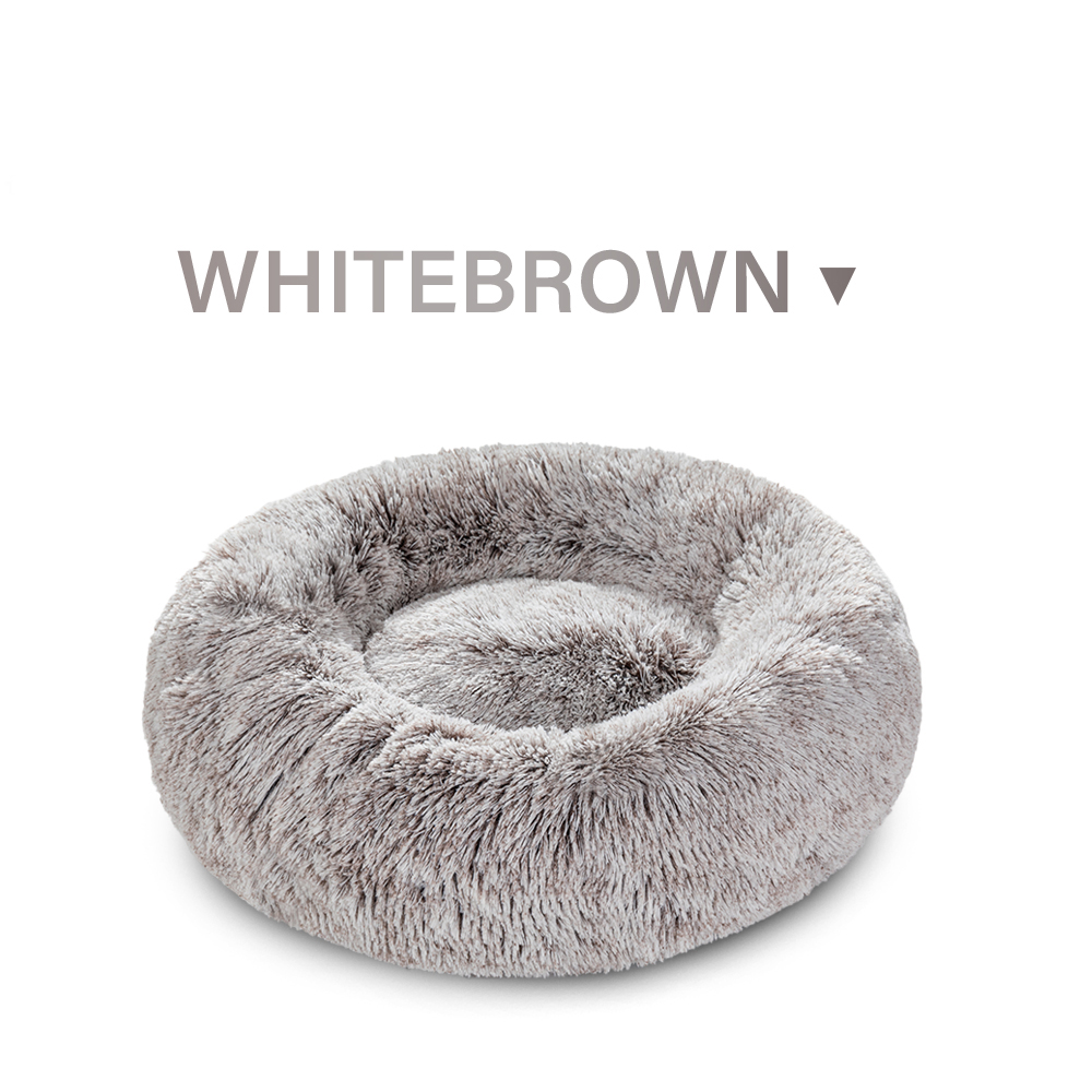 Indoor Cat And Dog Bed, A Quiet Doughnut-Shaped Bed, A Washable Round Soft Pet Bed, Suitable For Medium-Sized And Large Cats And Dogs