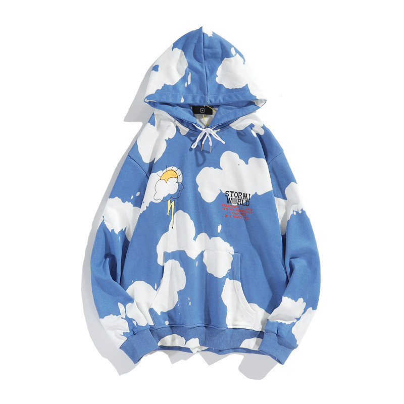 Title 10, Thunderbolt Tie-dye Mens and Womens Hooded Sw...