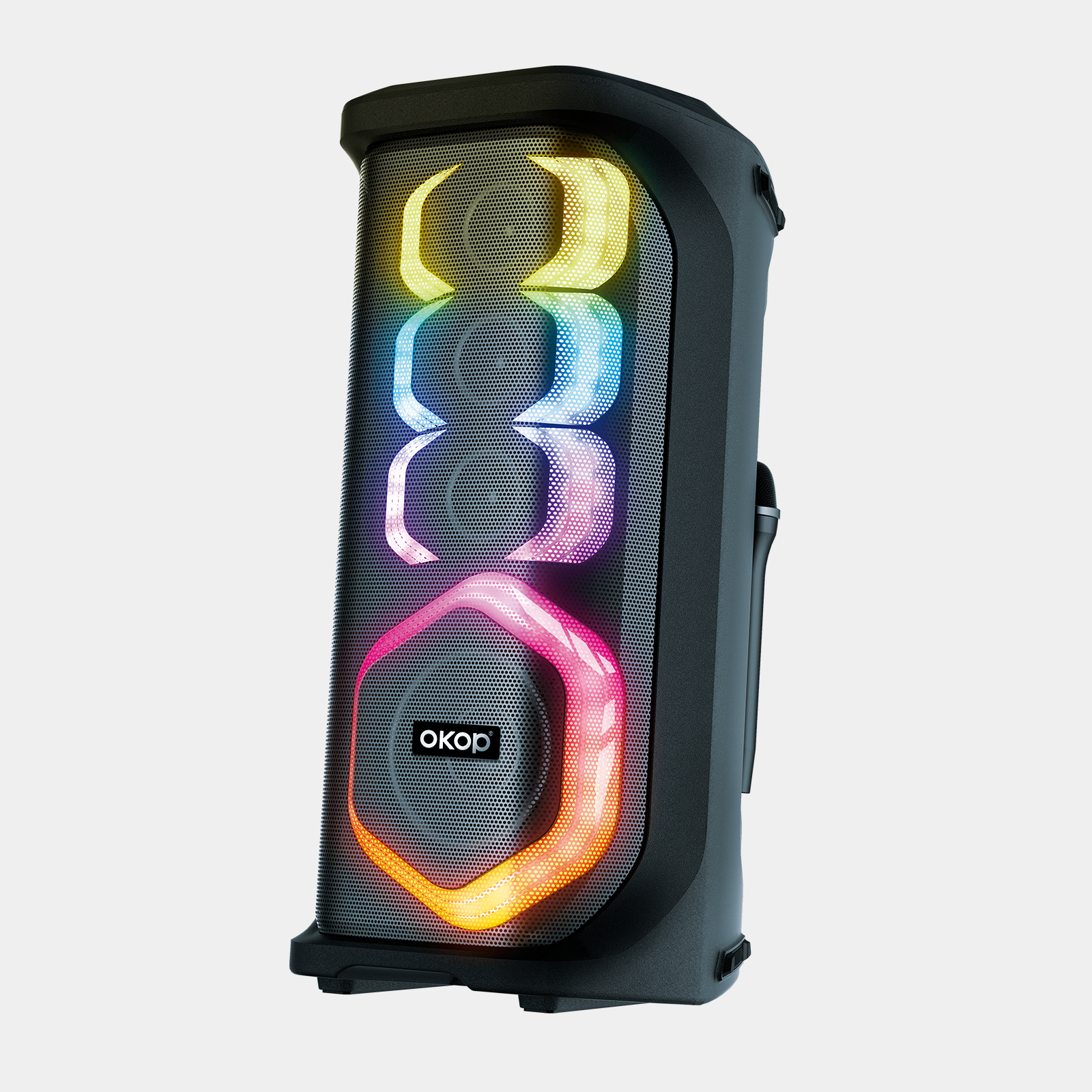 KP-8014 Hot-selling 80W High-power Outdoor Bluetooth Speaker With Dual Microphones Featuring Heavy Bass And Long Battery Life In Stock