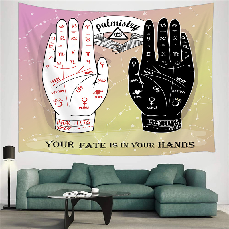 Creative Palm Ethnic Style Bedside Bedroom Room Decoration Wall Tapestry