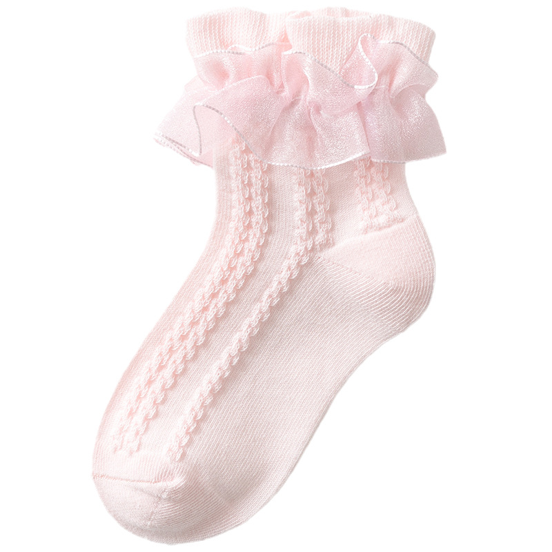 Spring And Autumn Thin Winter Girl Princess White Dance Dance Baby Socks