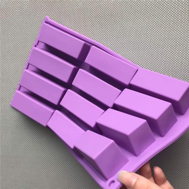 Title 2, Purple Rectangular Silicone Cold Soap Mold