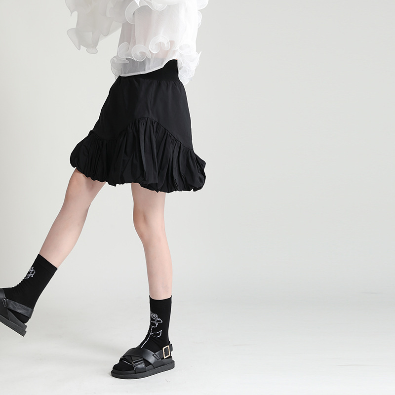 Title 5, Fashion High-waist Bubble Bud Cloud Skirt