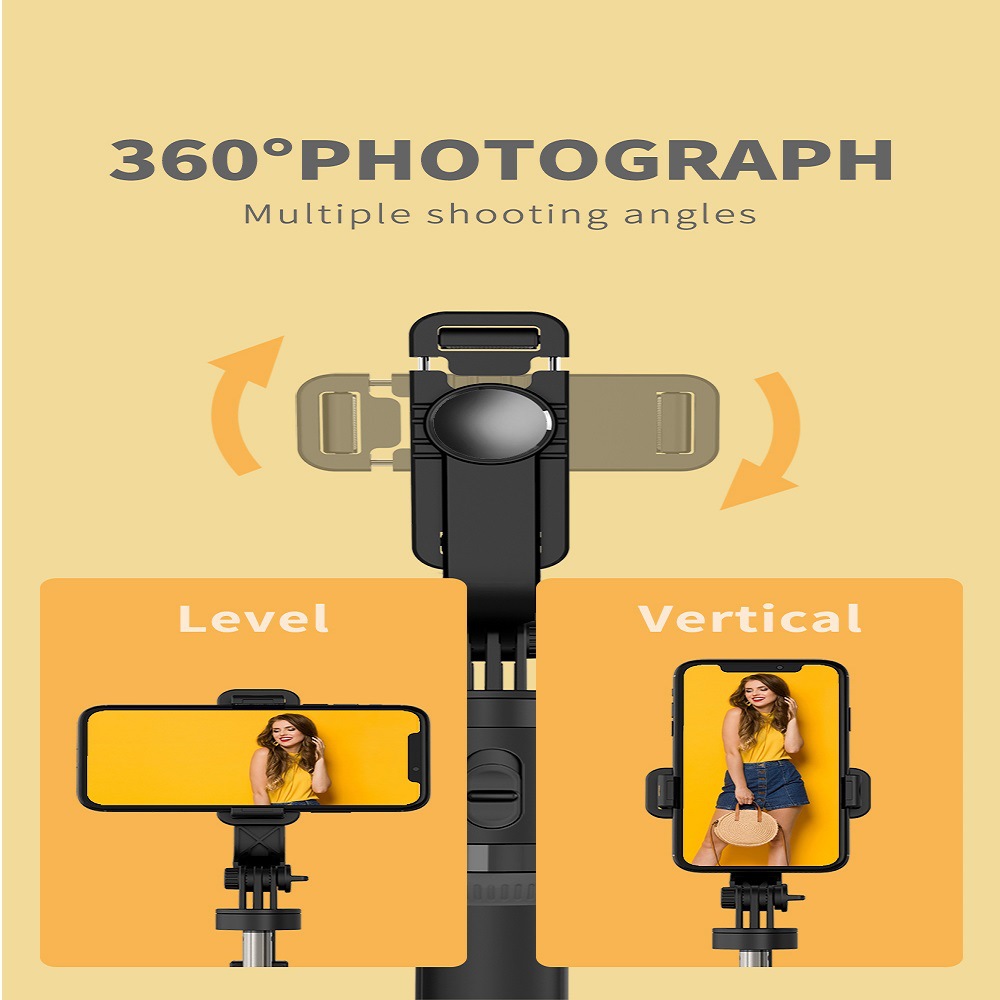 Compatible with Apple, Bluetooth Wireless Selfie Stick Tripod Foldable Monopod - Image 5