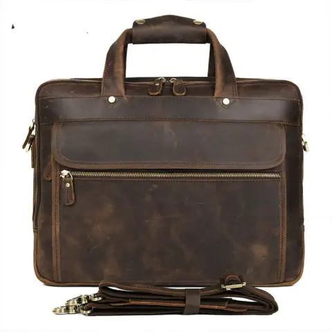 Top Qaulity Brand Briefcase Bag for Men Male Business
