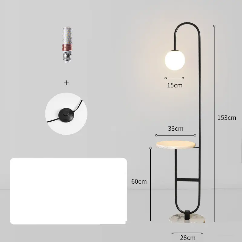 One Piece Minimalist Bedroom Bedside Lamp